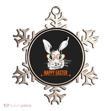 Happy Easter Hipster Bunny Rabbit Ornament