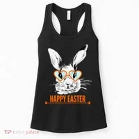 Happy Easter Hipster Bunny Rabbit Women's Tank Top thumb 0
