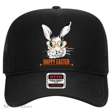 Happy Easter Hipster Bunny Rabbit Hat
