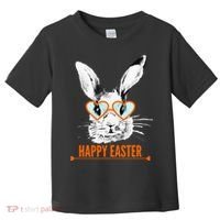 Happy Easter Hipster Bunny Rabbit Toddler T-Shirt thumb 0