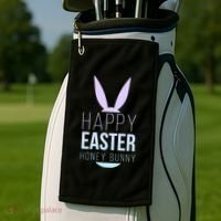Happy Easter Honey Bunny Golf Towel thumb 2