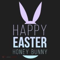 Happy Easter Honey Bunny Golf Towel thumb 3
