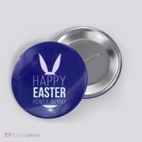 Happy Easter Honey Bunny Button thumb 0