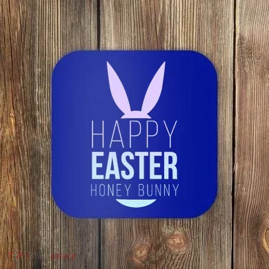 Happy Easter Honey Bunny Coaster