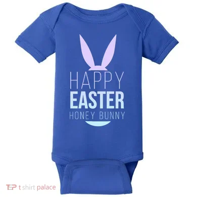 Happy Easter Honey Bunny Baby Bodysuit