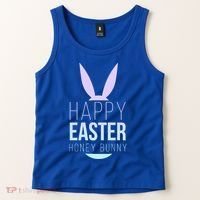 Happy Easter Honey Bunny Tank Top thumb 2