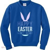 Happy Easter Honey Bunny Kids Sweatshirt thumb 0