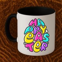 Happy Easter Pastel Egg Coffee Mug thumb 2