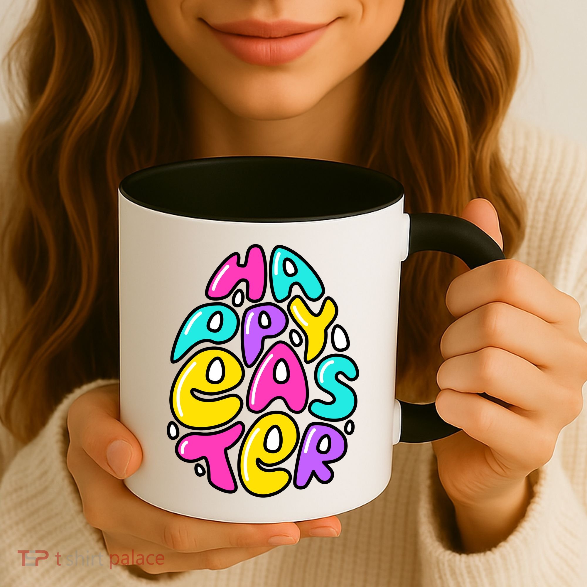 Happy Easter Pastel Egg Coffee Mug