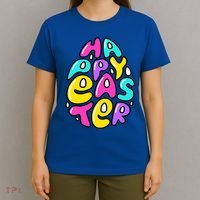 Happy Easter Pastel Egg T-Shirt thumb 4