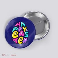 Happy Easter Pastel Egg Button thumb 0