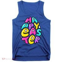 Happy Easter Pastel Egg Tank Top thumb 0