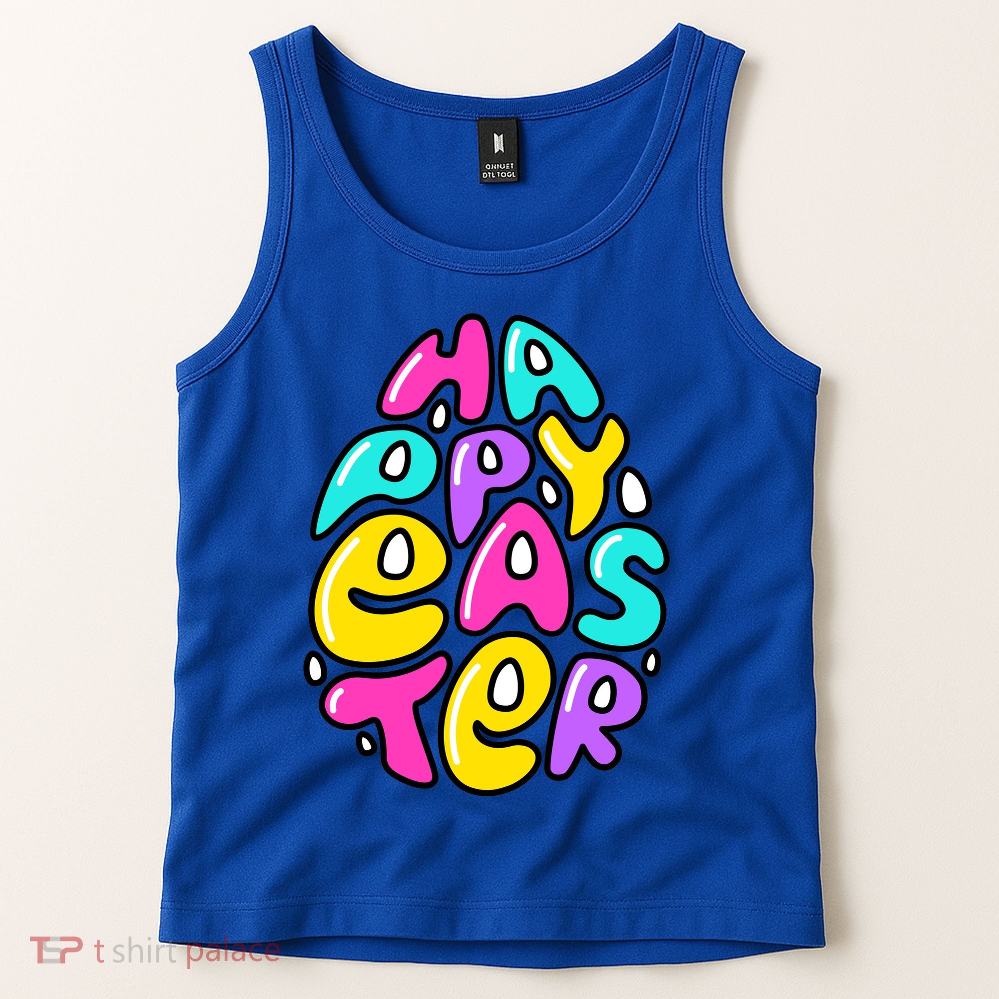 Happy Easter Pastel Egg Tank Top