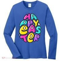 Happy Easter Pastel Egg Women's Long Sleeve Shirt thumb 0