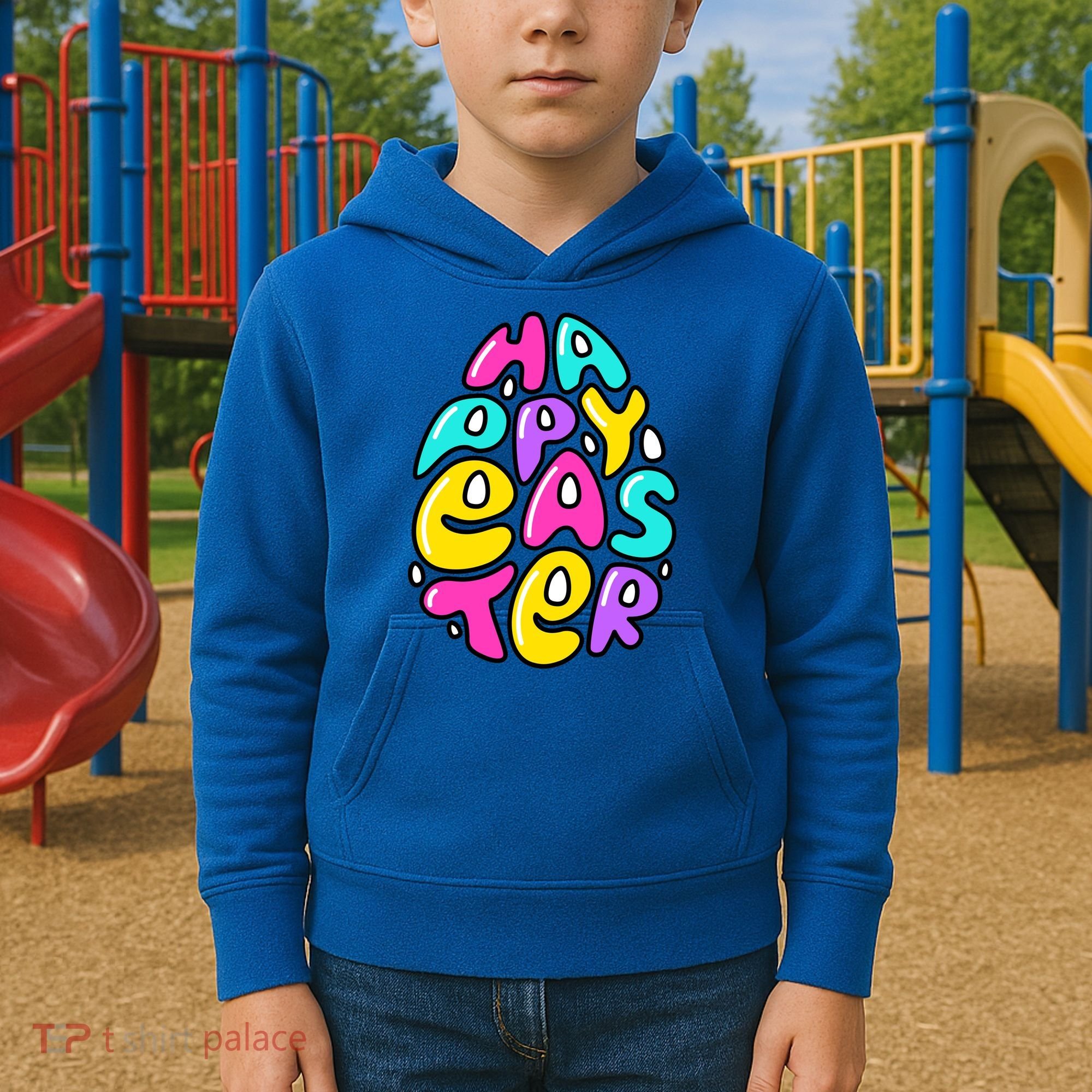 Happy Easter Pastel Egg Kids Hoodie
