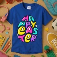 Happy Easter Pastel Egg Kids T-Shirt thumb 3