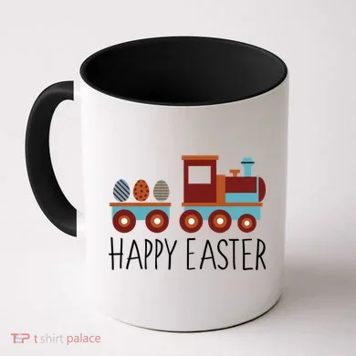 Happy Easter Train Coffee Mug