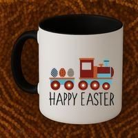 Happy Easter Train Coffee Mug thumb 2