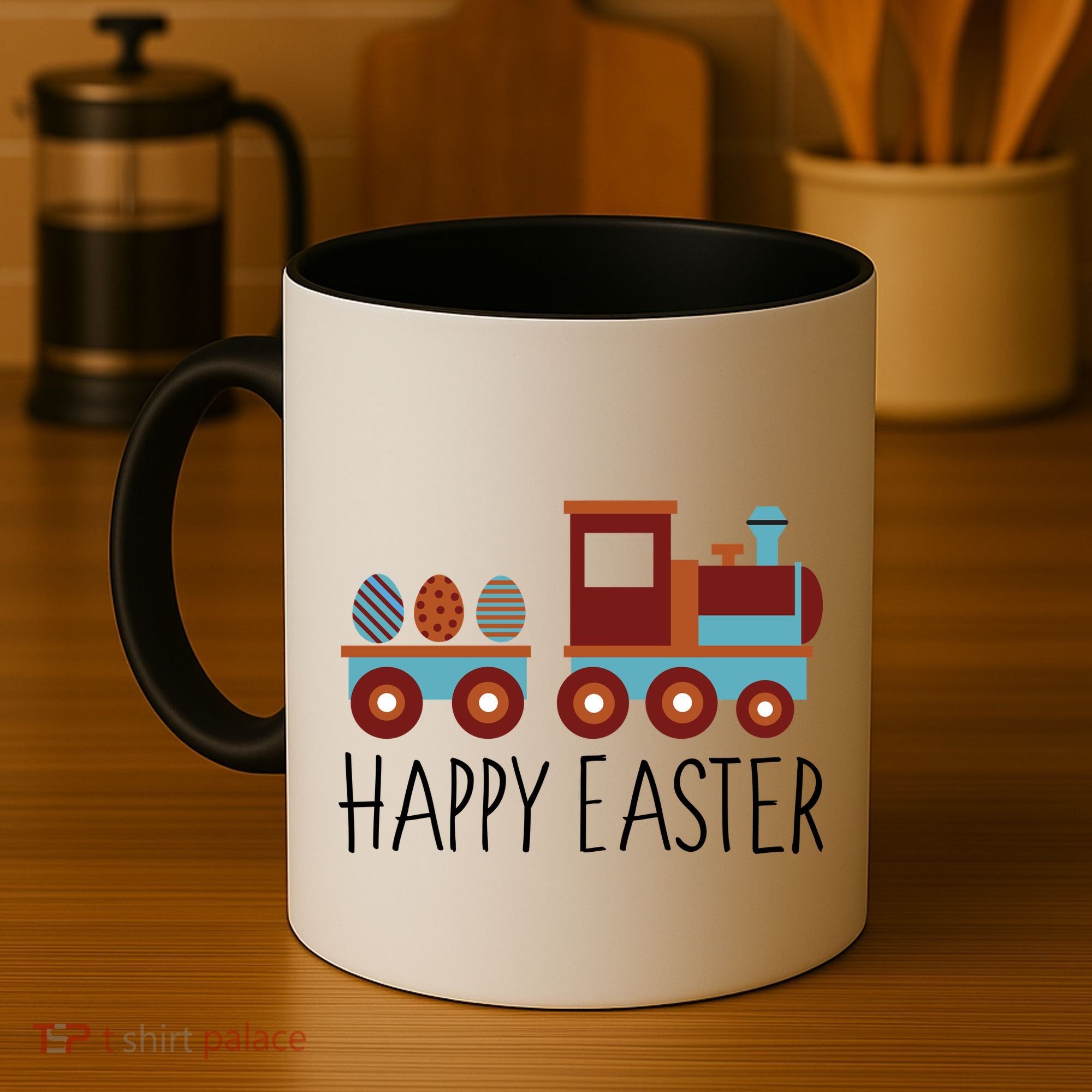 Happy Easter Train Coffee Mug