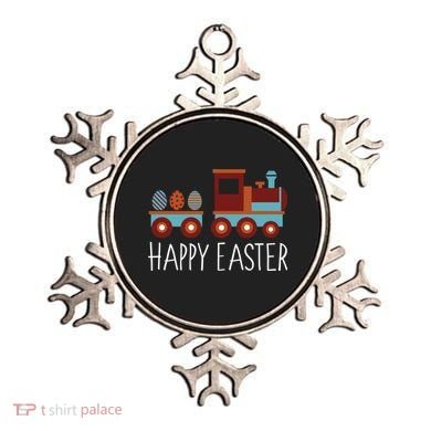 Happy Easter Train Ornament