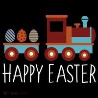 Happy Easter Train Ornament thumb 1