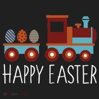 Happy Easter Train Golf Towel thumb 3