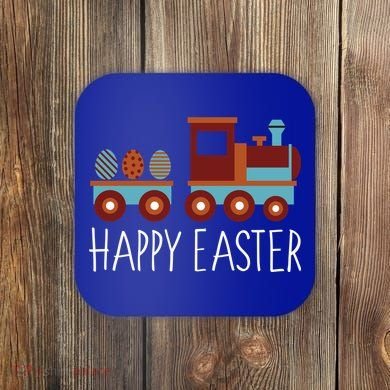 Happy Easter Train Coaster