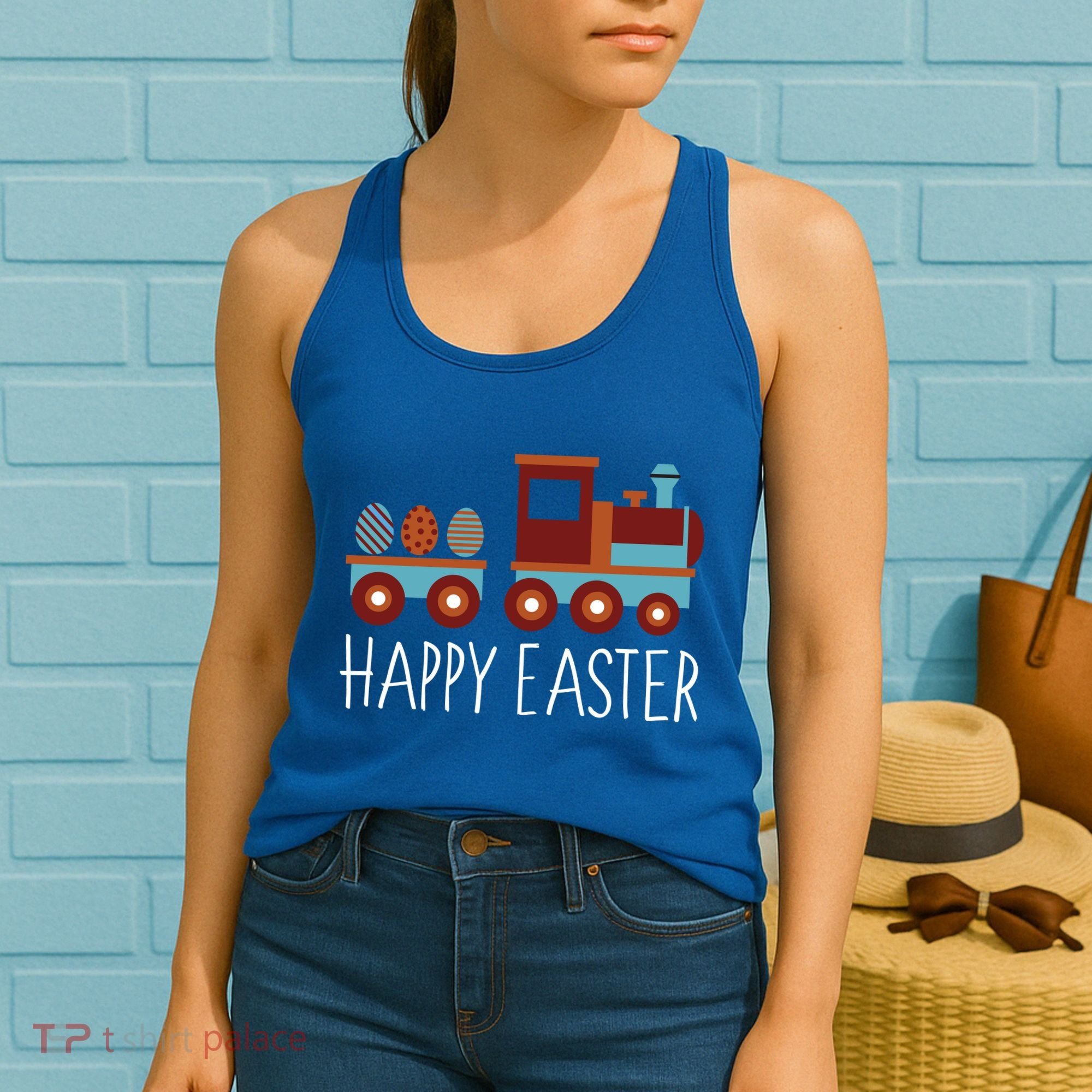 Happy Easter Train Women's Tank Top
