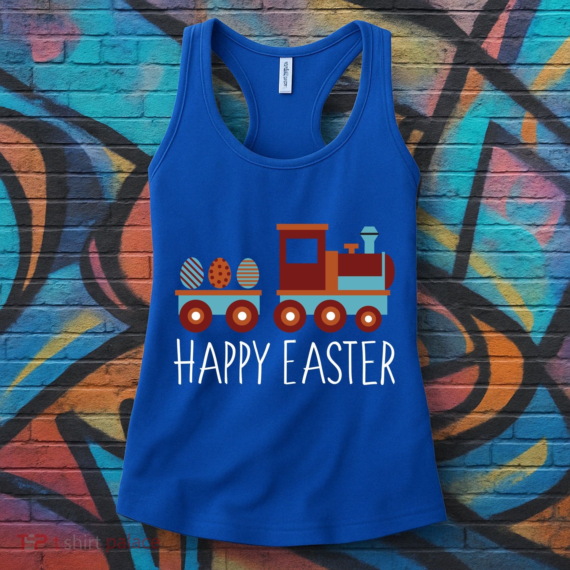 Happy Easter Train Women's Tank Top