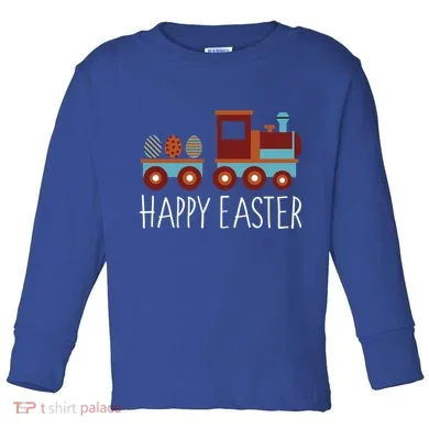 Happy Easter Train Toddler Long Sleeve