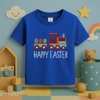 Happy Easter Train Toddler T-Shirt thumb 3