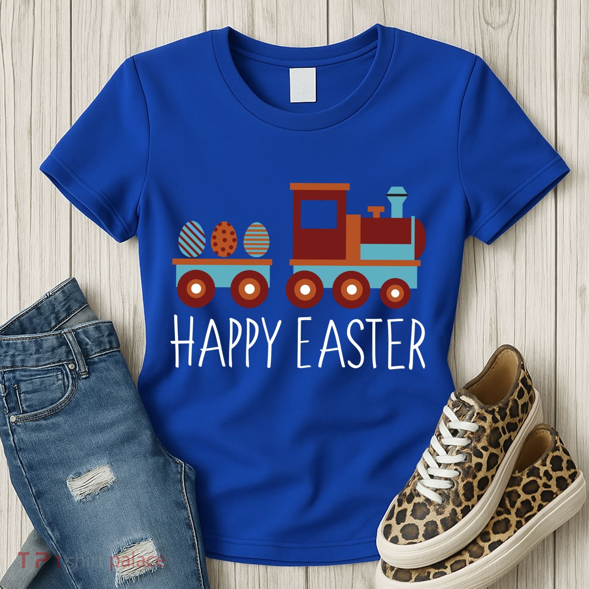 Happy Easter Train Women's T-Shirt