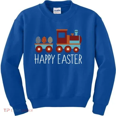 Happy Easter Train Kids Sweatshirt