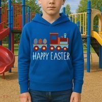 Happy Easter Train Kids Hoodie thumb 2