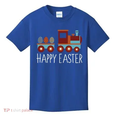 Happy Easter Train Kids T-Shirt