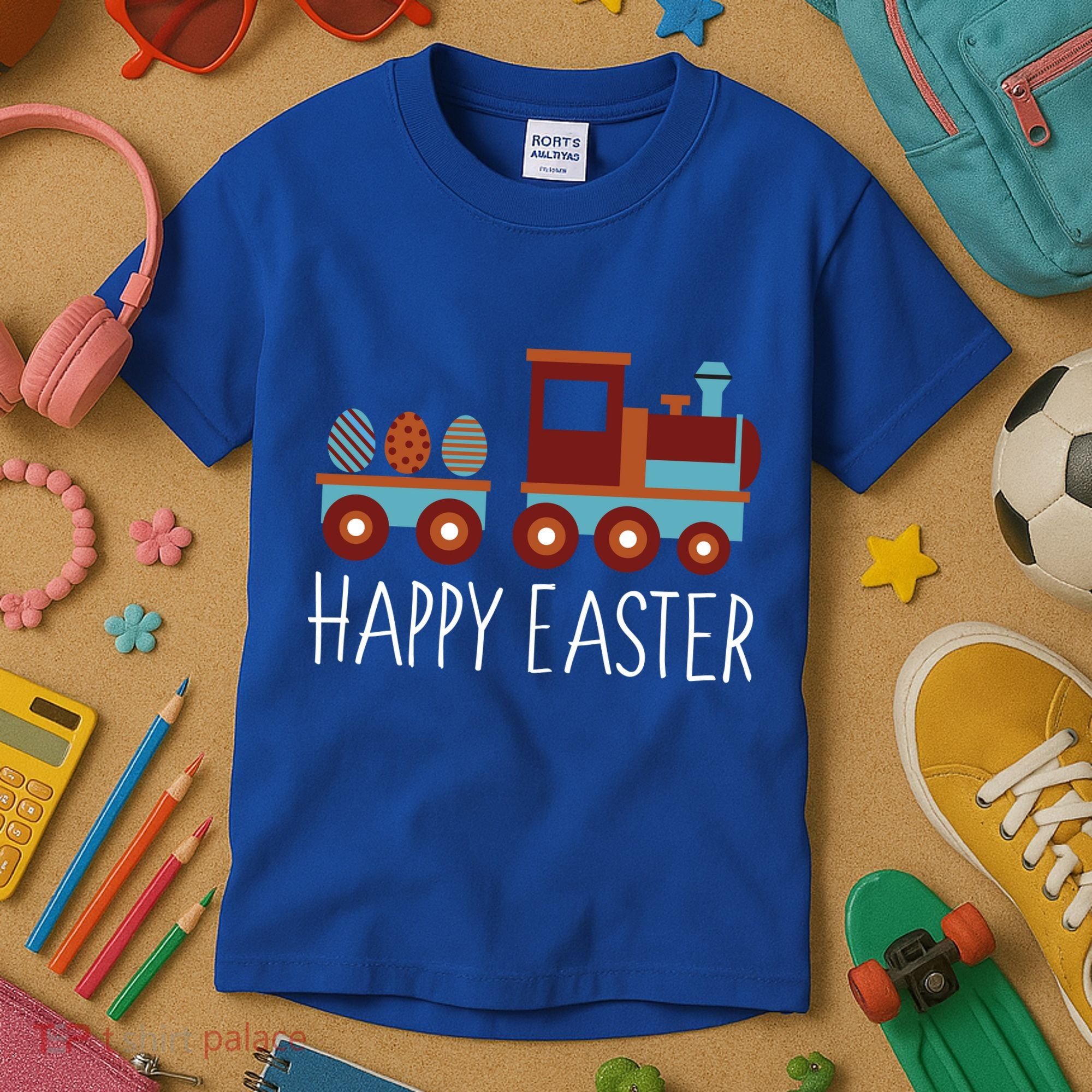 Happy Easter Train Kids T-Shirt