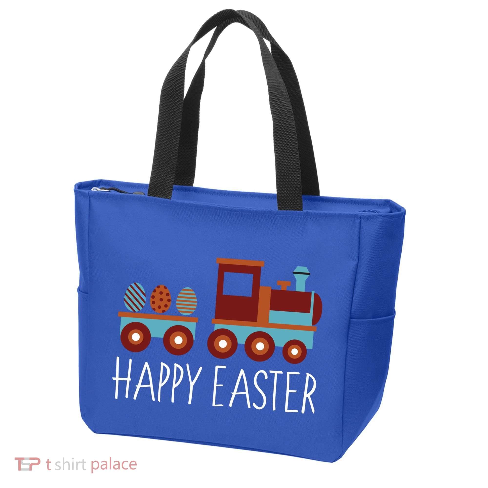 Happy Easter Train Tote Bag