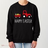 Happy Easter Truck Women's Sweatshirt thumb 0