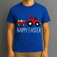 Happy Easter Truck T-Shirt thumb 3