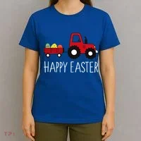 Happy Easter Truck T-Shirt thumb 4