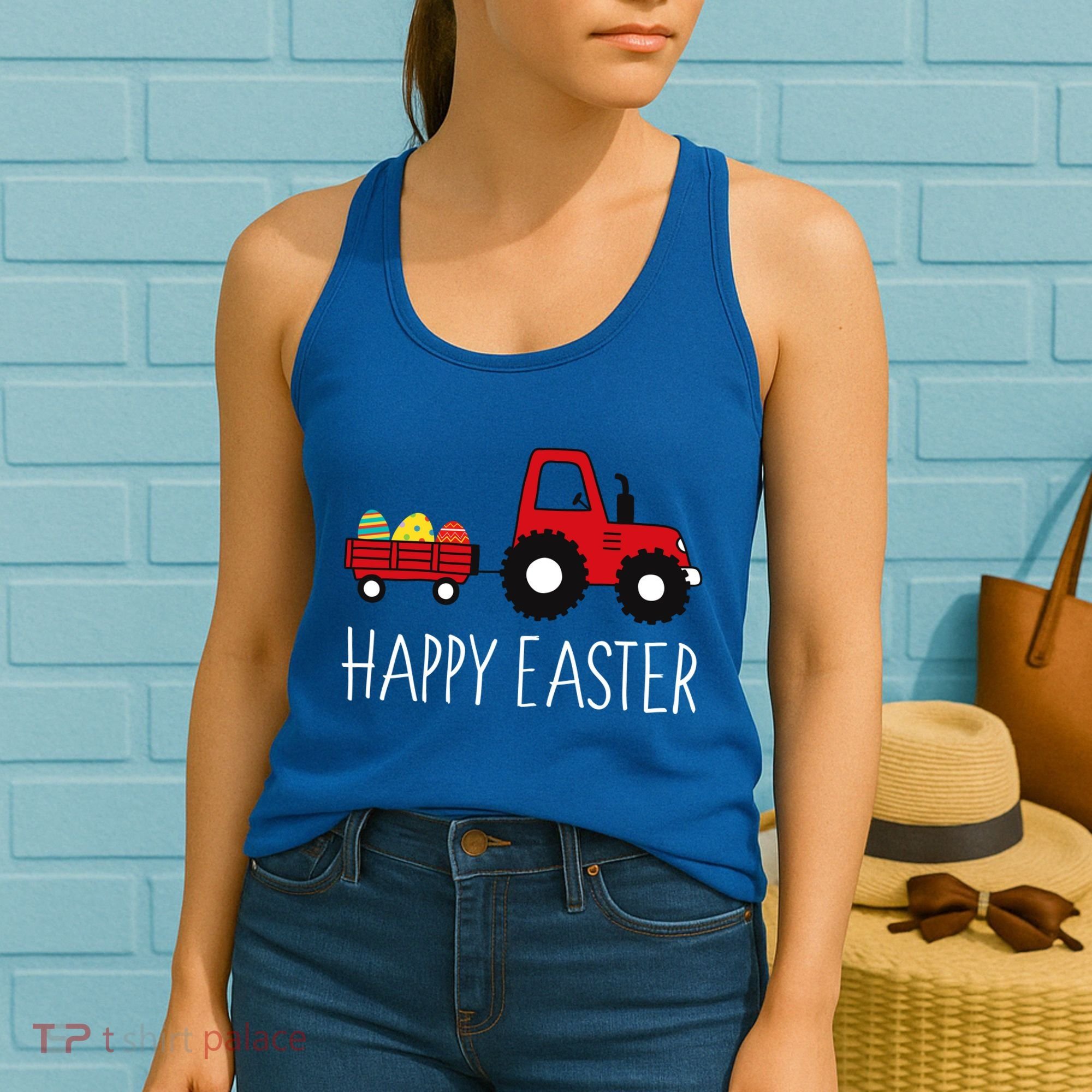 Happy Easter Truck Women's Tank Top