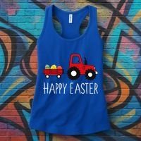 Happy Easter Truck Women's Tank Top thumb 3