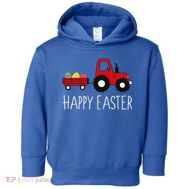 Happy Easter Truck Toddler Hoodie