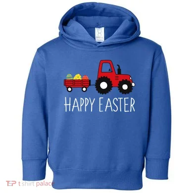 Happy Easter Truck Toddler Hoodie