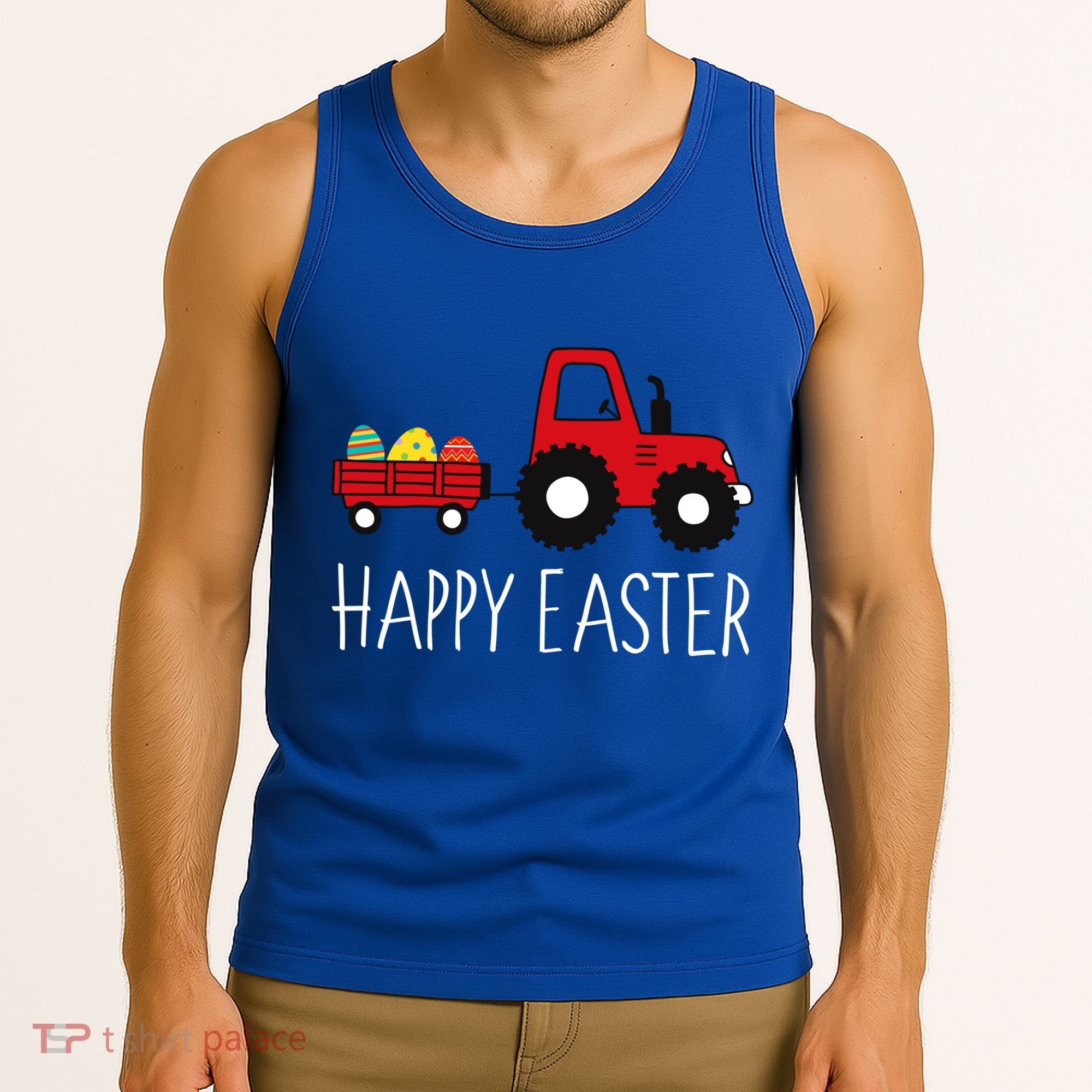 Happy Easter Truck Tank Top