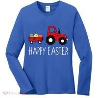 Happy Easter Truck Women's Long Sleeve Shirt thumb 0