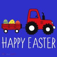 Happy Easter Truck Women's Long Sleeve Shirt thumb 2
