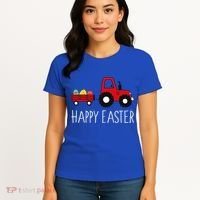 Happy Easter Truck Women's T-Shirt thumb 4