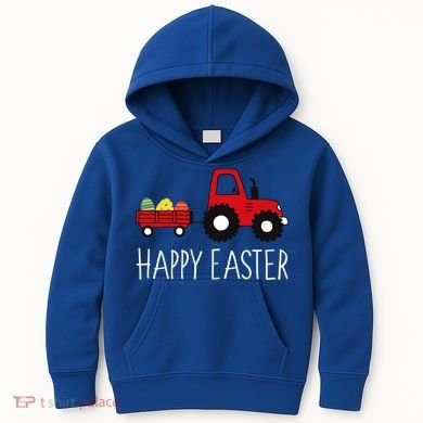 Happy Easter Truck Kids Hoodie
