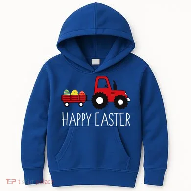 Happy Easter Truck Kids Hoodie